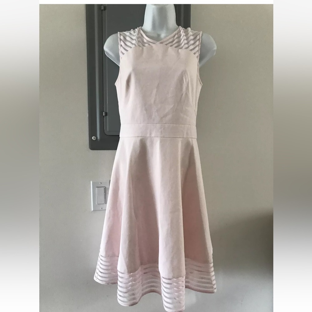 TED BAKER LONDON PINK STRETCHY DRESS